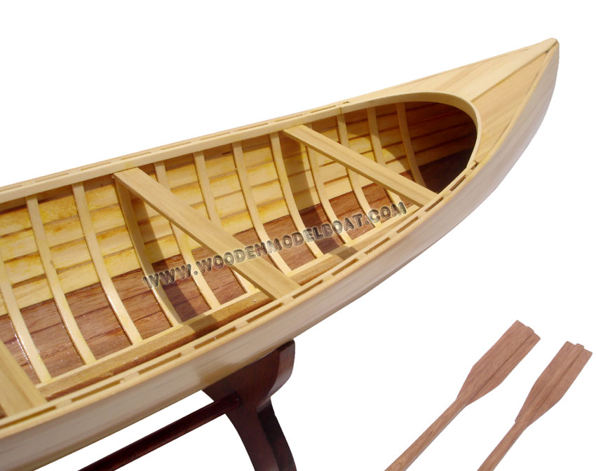 hand-made wooden boat