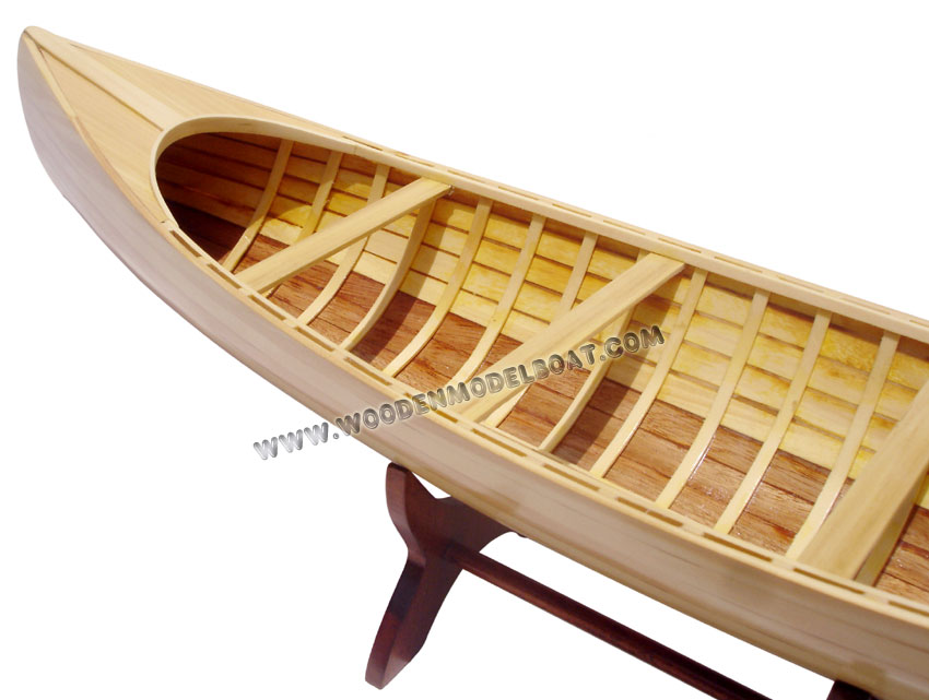 Scratch built canoe model