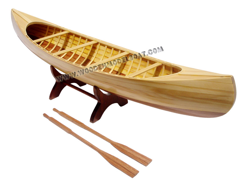 Canadian wooden canoe