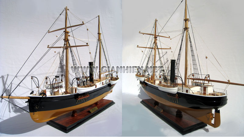 Model US Ship Polaris ready for display