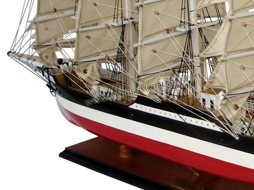Model ship PREUEN  (PREUSSEN) mid hull view