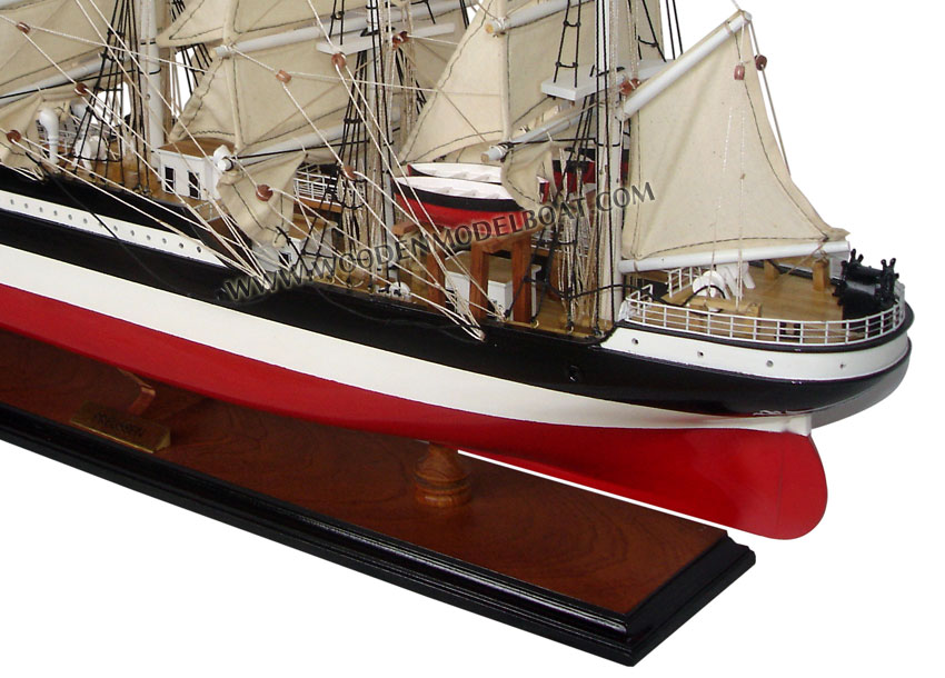 Model ship PREUEN  (PREUSSEN) stern view