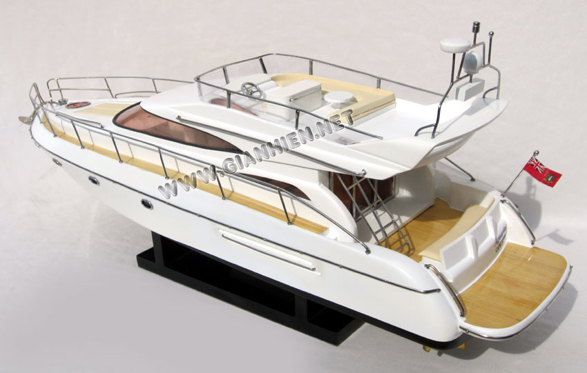 Hand crafted Princess 56 model yacht