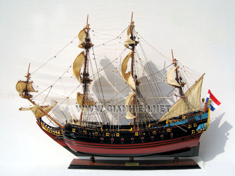 Model Prins Willim Ship read for display