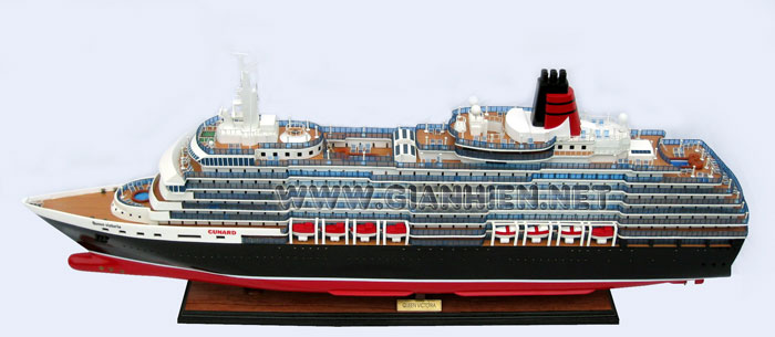 Model Cruise Ship Queen Victoria Deck View