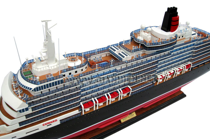 Model Cruise Ship Queen Victoria Deck Close View
