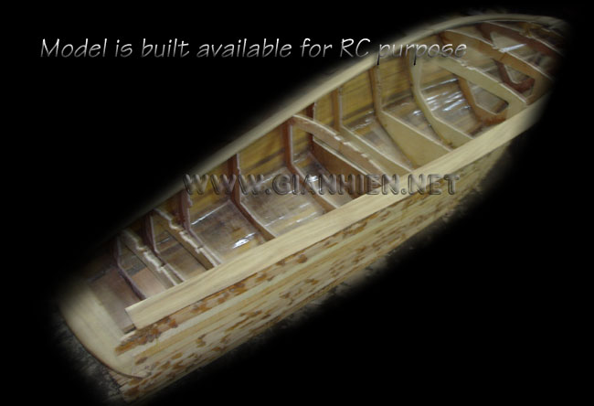 Model Riva Ariston Hull Construction - Planks on frame