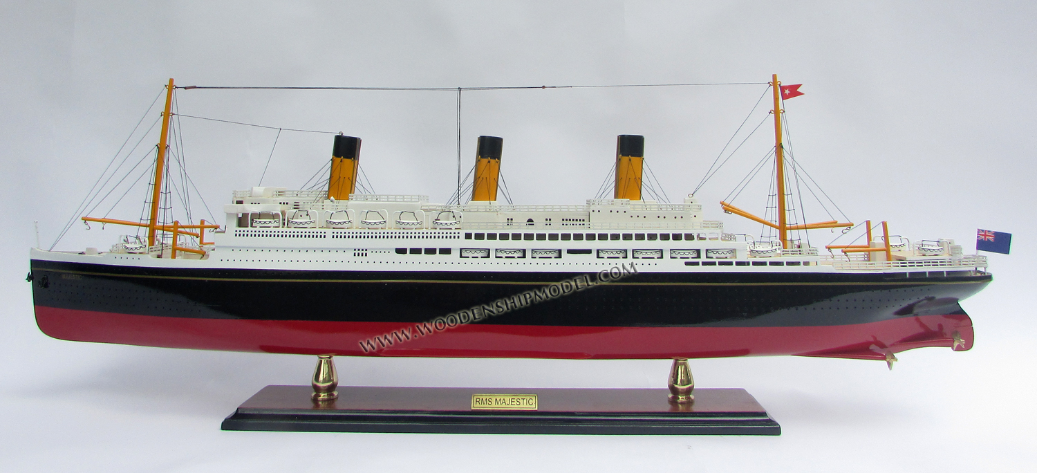 RMS Majestic Ship Display Model