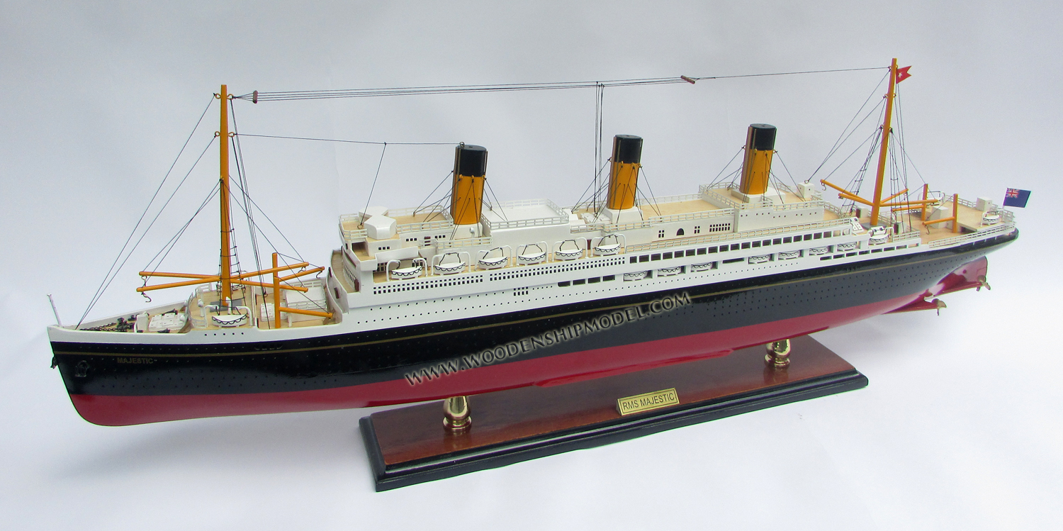 RMS Majestic Ship ready for display