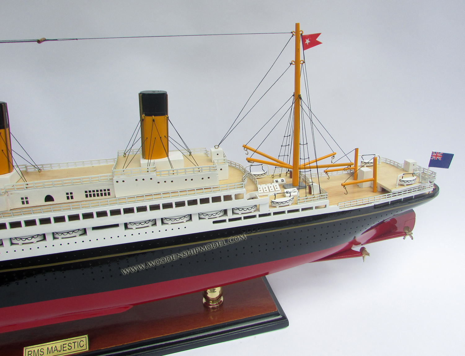 Hand-made Model Ship RMS Majestic