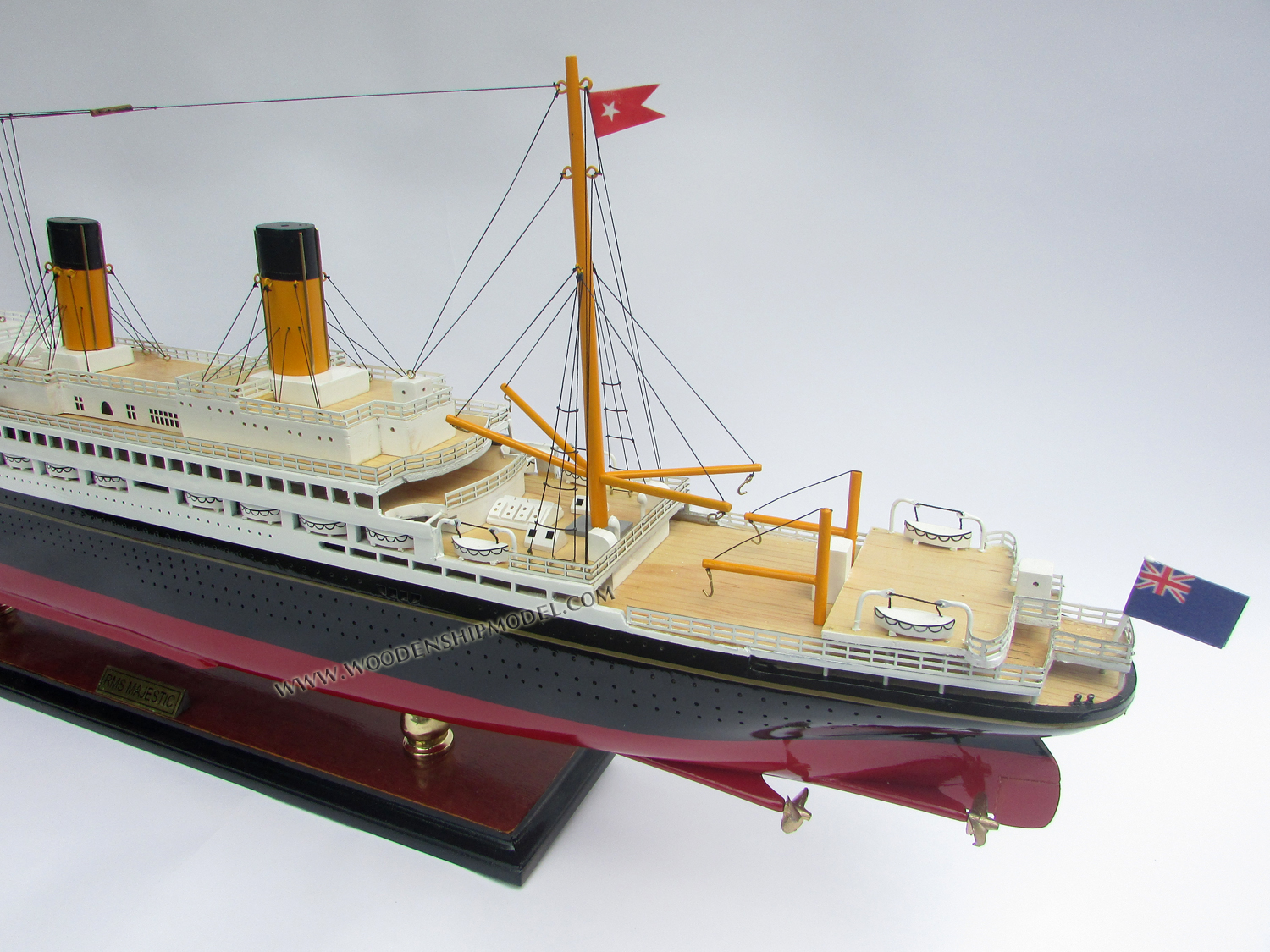 Wooden Model Ship RMS Majestic