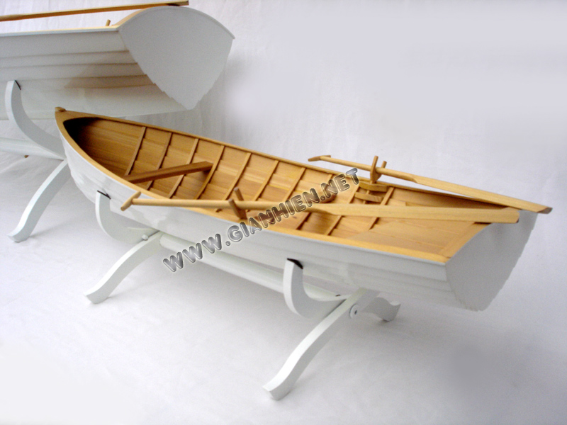 Wooden Model Row Boat