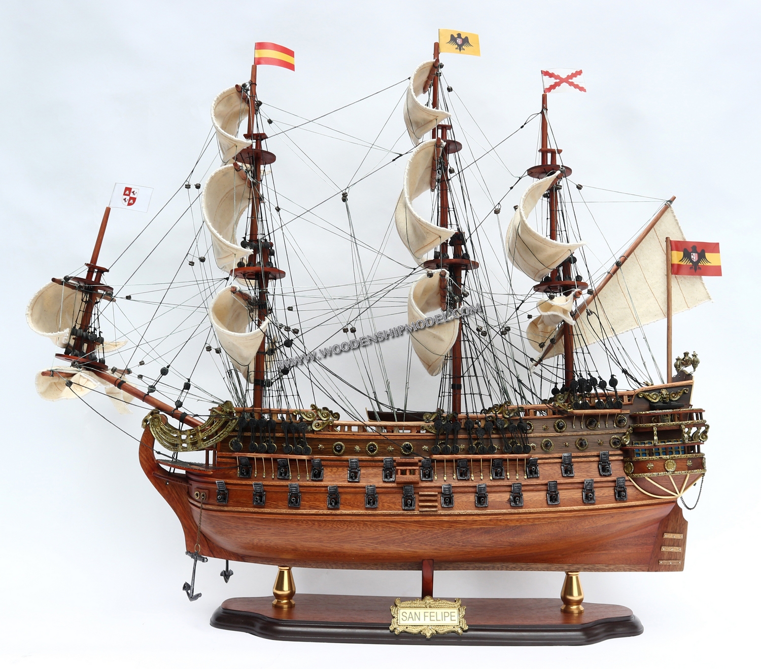 Model Ship San Felipe fully assembled & ready for display
