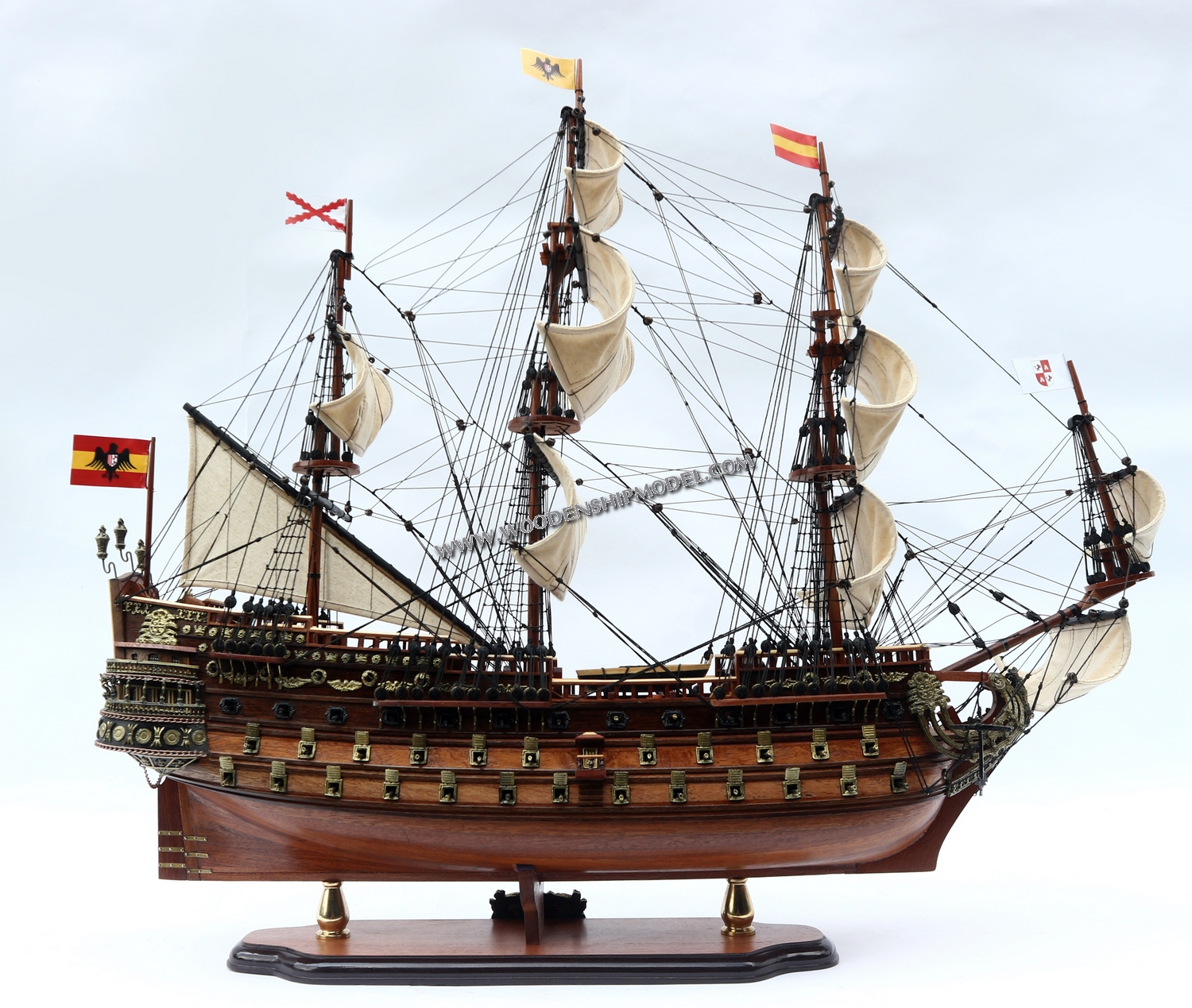 San Felipe Model Ship ready for display