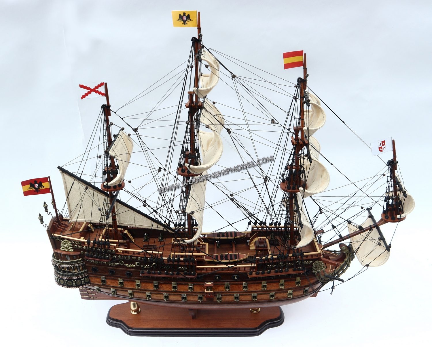 San Felipe Model Ship ready for display