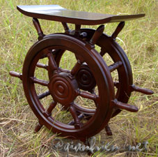 Doulble Ship Wheel Table - CLICK TO ENLARGE !!!