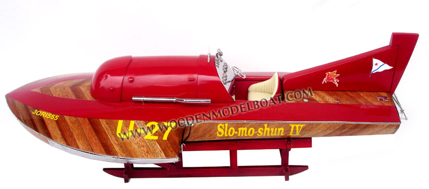 Hand-crafted Classic Hydroplane So Mo Shun IV model