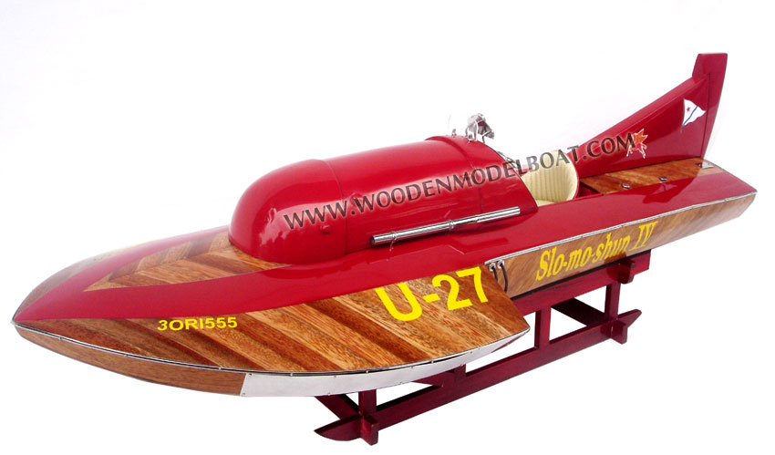 Wooden Hydroplane Model