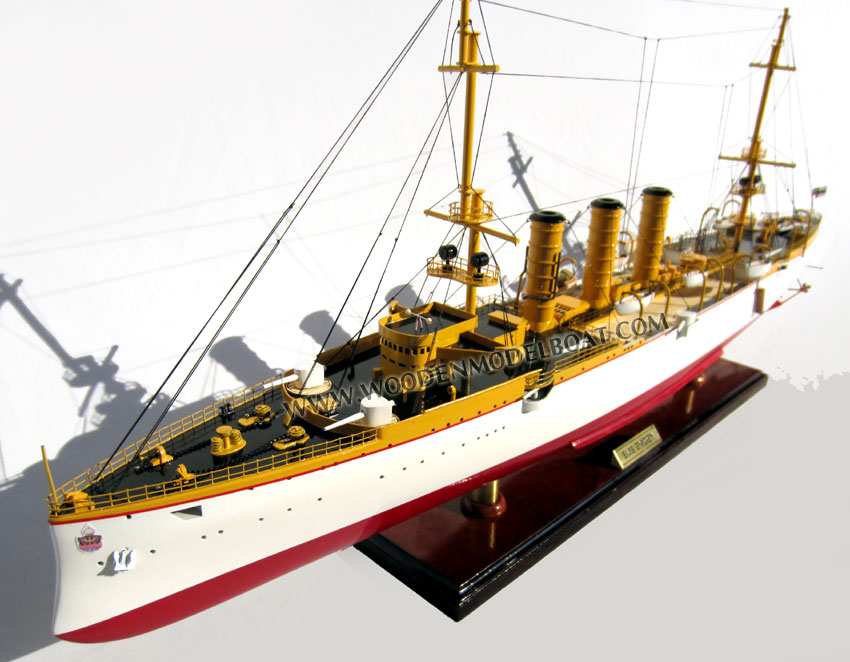 Model Battle Ship SMS Emdem from Bow