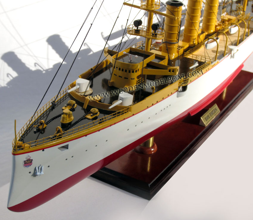 Model Battle Ship SMS Emdem from Stern