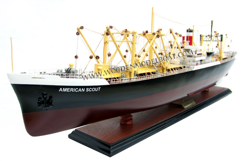 Model Ship Cargo SS American Scout C2