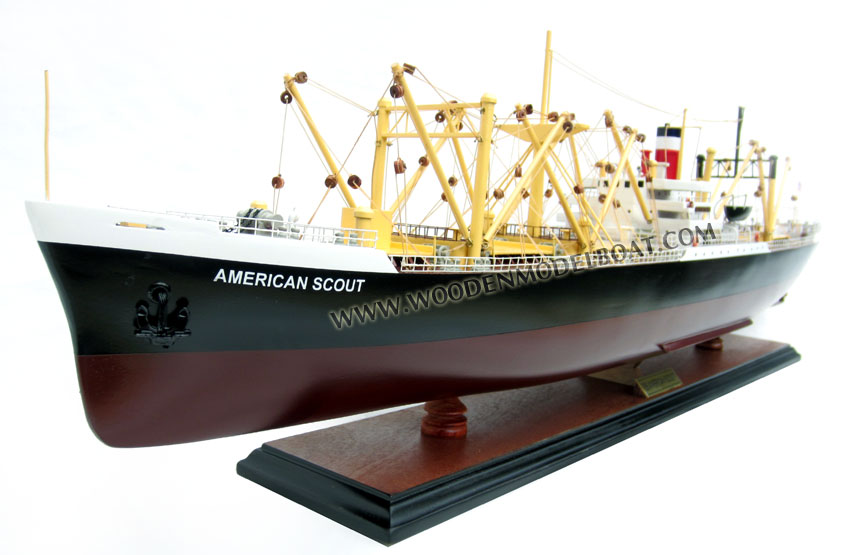 Model Cargo Ship SS American Scout C2