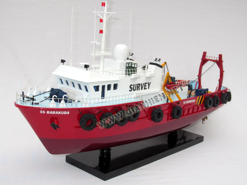 Model SS Barakuda Survey Vessel  Bow View