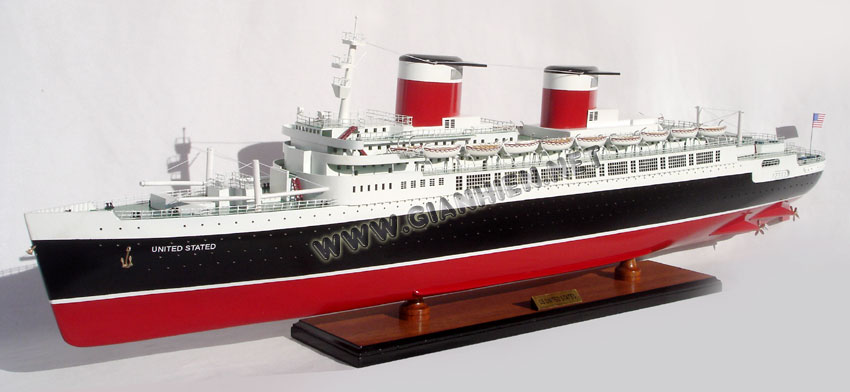 SS United States Model Ship  deck