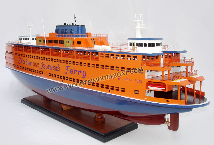 Handcrafted Staten Island Ferry Model