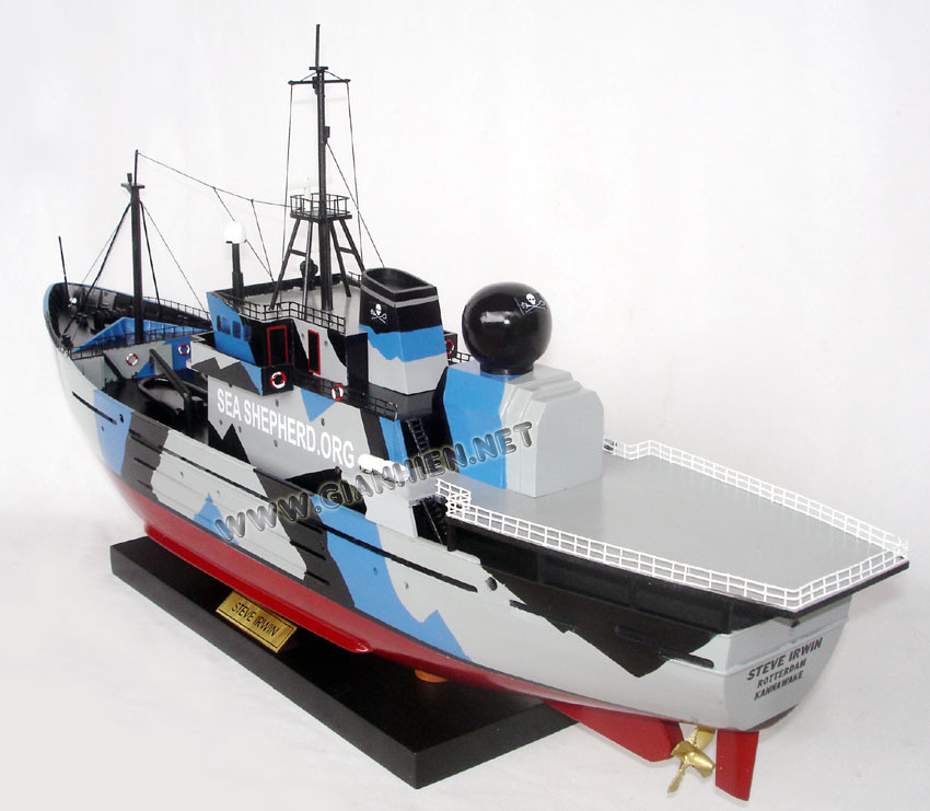 Wood Ship Model Steve Irwin