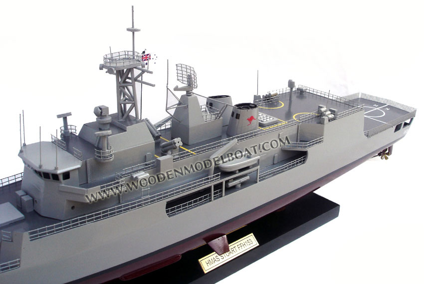 Wooden War Ship Model HMAS Stuart FFH 153