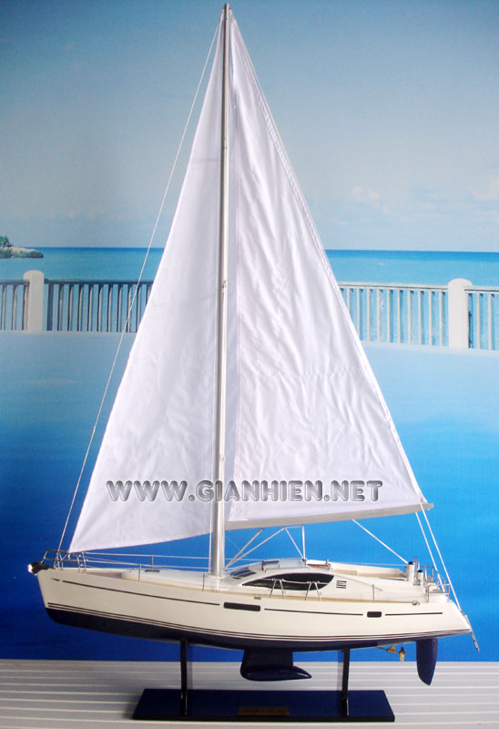 Sun Odyssey 45DS model yacht ready for display