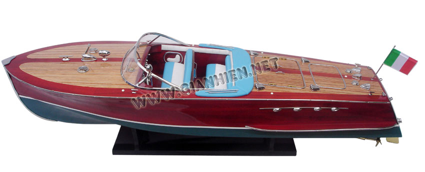 Riva Super Tritone wood model boat