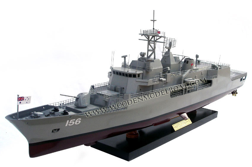 HMAS Toowoomba Ship Model ready for display