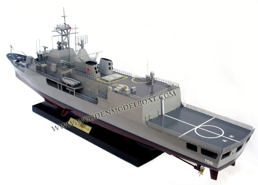 Wooden War Ship Model HMAS Toowoomba