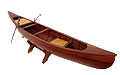 Wooden canoe model - Click to enlarge !!!