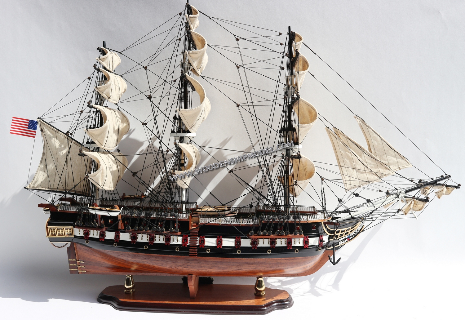 MODEL USS CONSTITUTION LAUNCHED 1979