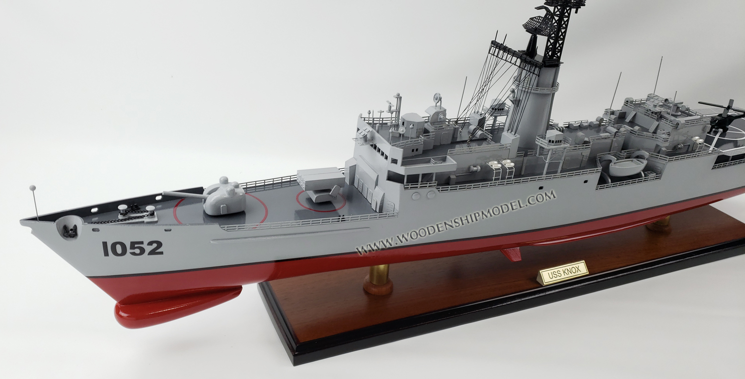 Wooden Ship Model USS Knox