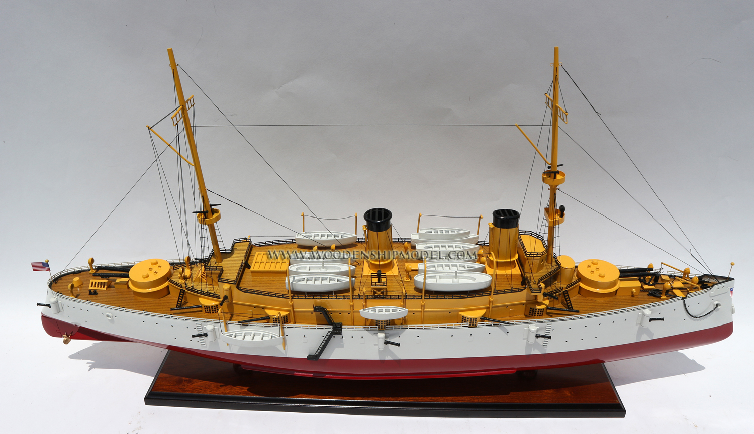 Model war ship USS Olympia - Wooden Model Ship