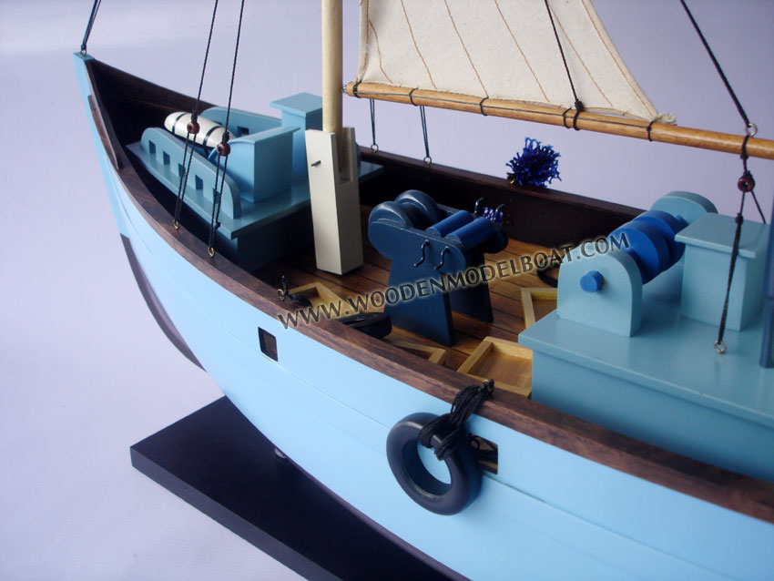 Hand-crafted fishing boat