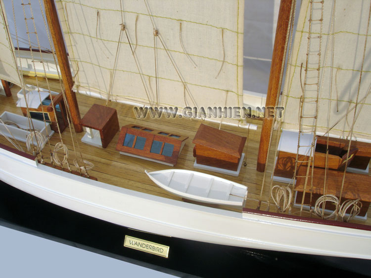Model Ship Wanderbird - Elbe 5 Close Mid  Deck View
