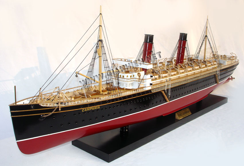 MODEL CRUISE SHIP RMS CAMPANIA titanic boat diagram 