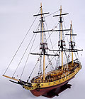 Wooden Ship Model USS Rattlesnake - click for more photos